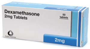 box of 2 mg dexamethasone tablets