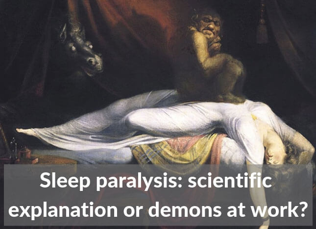 image of a classical painting representing sleep paralysis