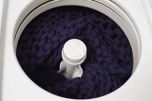 the Bearaby Napper inside a washing machine